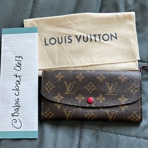 Authentic LV Emilie Wallet